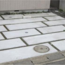 石畳風土間コンクリート駐車場 石畳風土間コンクリート駐車場