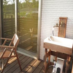 立ったままで洗えるガーデンシンク 立ったままで洗えるガーデンシンク