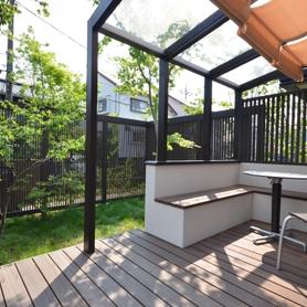 ココマテラスタイプ腰壁をベンチに ココマテラスタイプ腰壁をベンチに