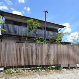 ハードウッド材でウッドフェンス ハードウッド材でウッドフェンス