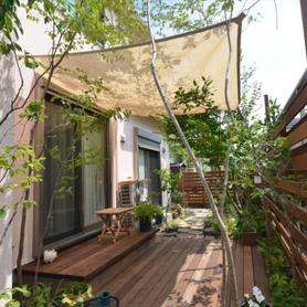 既存物を活かして低床ウッドデッキナチュラルガーデンリフォーム 既存物を活かして低床ウッドデッキナチュラルガーデンリフォーム