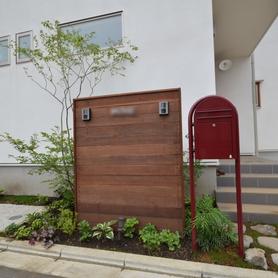 ハードウッド材オリジナル門柱 ハードウッド材オリジナル門柱