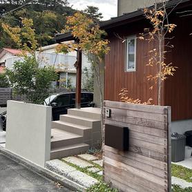 エコハウスの門周り エコハウスの門周り