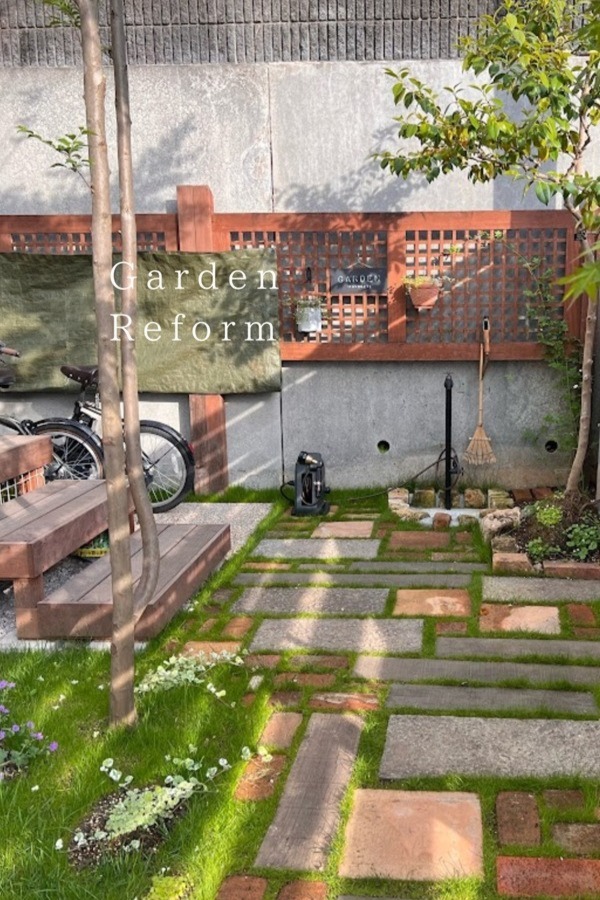 町田市 ナチュラルガーデンリフォーム以前の庭を引き継ぎながら素敵に使いやすい庭に I様邸