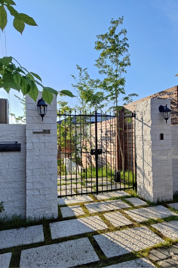 神奈川県横浜市 新築外構 隠れ家レストランのような造り込み過ぎないナチュラルガーデン・エクステリア~冬の景色 H様邸