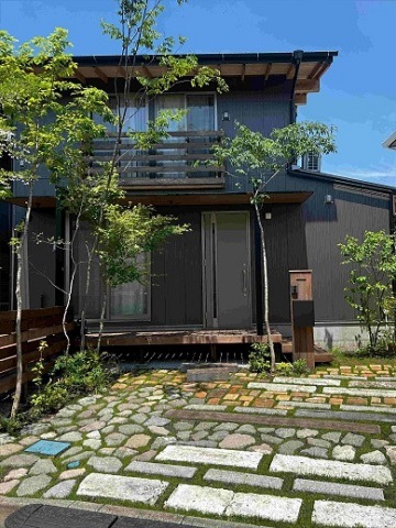 神奈川県相模原市 新築外構 建物建築と外構を一体に考えた家