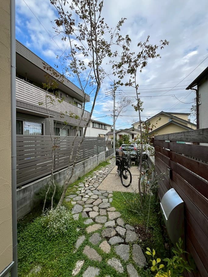 旗竿地外構 旗竿地外構